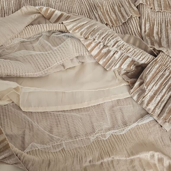 Casual Tan Tiered Maxi Skirt - Picture 11 of 16